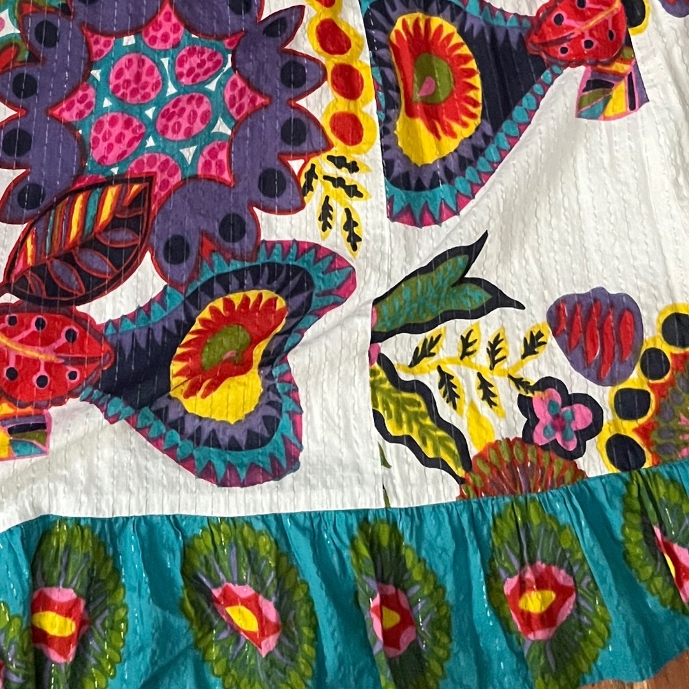 Rare DESIGUAL Mapuche Colorful Boho Strappy Floral Maxi Sundress-MEDIUM/SZ 40 - Picture 9 of 14